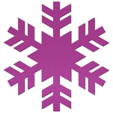 Lila-farbene Filz Schneeflocke