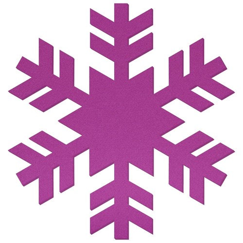 Lila farbene filz schneeflocke - lila-farbene,