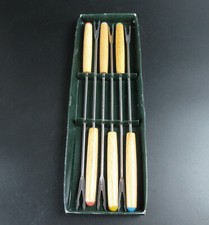 6 Fonduegabeln aus Holz