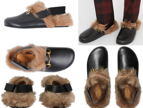 Gucci fur princetown slippers - princetown,