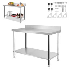 Edelstahltisch Aufkantung