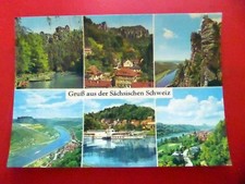 Sächsische Schweiz - Elbe Schaufelrad Dampfer Rathen  Wehlen DDR 1975 Großformat
