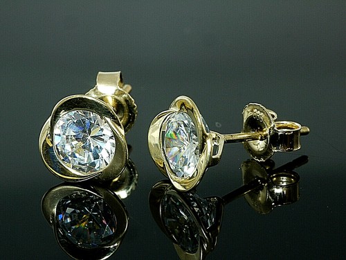 333 gold ohrstecker - 1, 8