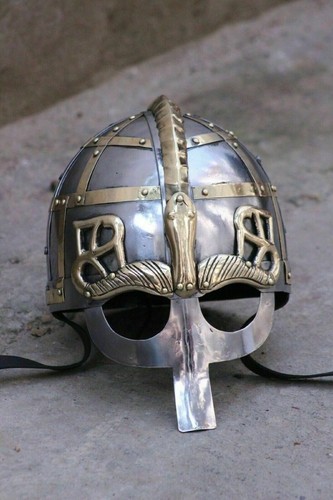 Wikinger helm mit kettenhemd - helm,