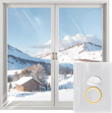 Thermofolie Fenster Isolierfolie transparent 7mm dick Kälteschutz Wärmedämmung Z