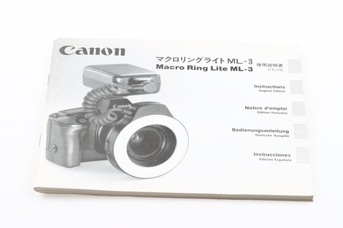 Canon macro ring lite - ring, ml-3