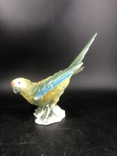 Wagner & Apel Thüringen Papagei Wellensittich Porzellan Figur Vogel #603 19cm