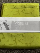Moments Jacquard Tischdecke eckig pflegeleicht 140 x 220 cm - Grün - 