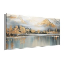 Wandbild BERGE UND SEE 50x100