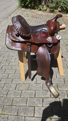 Westernsattel zoll leder - 15,