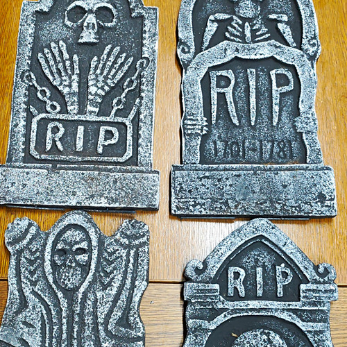 Halloween grabstein - 4x,