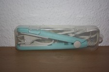 Haarglätter Mini Glätter türkis weiß Keramik