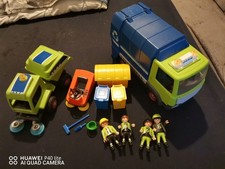 Playmobil Müllabführ und Kehrmaschine mit Playmobil Figuren