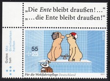 55+25 C Loriot Mi 2836 ** E1 mit PF III Luxus!