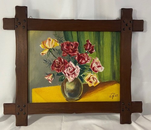 ölgemälde stillleben rosen - Ölgemälde,