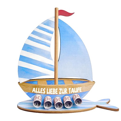 Holzboot zur taufe - zur,