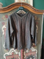 Strickpullover Giorgio Gr 56 Vintage Grün V Ausschnitt