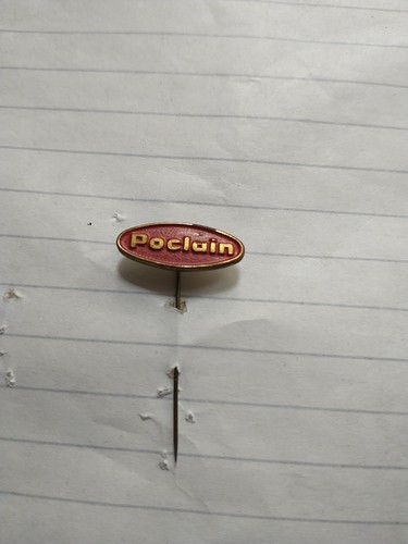 Poclain bagger anstecknadel - poclain,