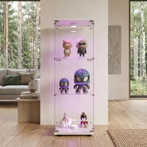 Led glasvitrine standvitrine - glasvitrine,