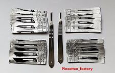 Skalpellgriff nr. 3 und 4 + 20 (je 5 Klingen Nr. 10,11,22 und 25)Neues Angebot