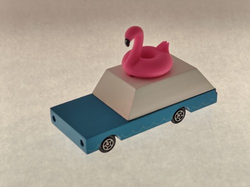 Candylab flamingo wagon holz - wagon",