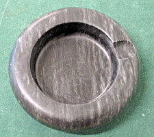 Aschenbecher, rund, Ø 122 mm, Marmor schwarz