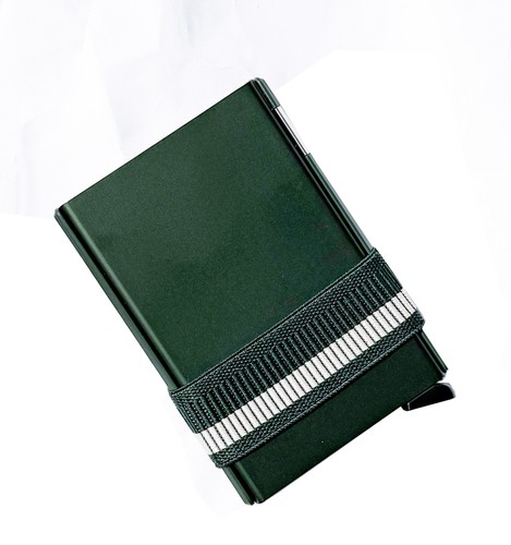 Card slide wallet green - wallet,