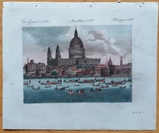 Bertuch Originaldruck Koloriert Paulskirche London - 1792