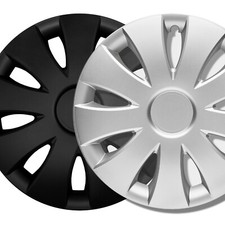 RADKAPPEN MATT SCHWARZ SILBER 13 14 15 16 Zoll Europäische Qualität Winterräder