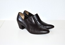 WALTER STEIGER * Halbschuhe mit Absatz Slipper Ankle Boots Braun Leder Gr. 36,5