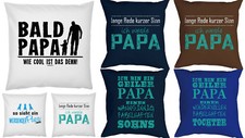 Cooles Geschenk werdender Papa Kissen Geburt Geschenk Schwangerschaft Vater  