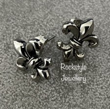 Ohrstecker Edelstahl Lilie Trend Lifestyle Mode Schmuck Bikerschmuck