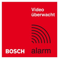 1x Bosch Haus Videoüberwachung Aufkleber Alarmanlage Einbruchschutz Objektschutz