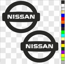 Nissan (1) x 2 Aufkleber Decals Logos Badges Auto usw. verschiedene Größen/Farben