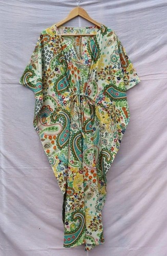 Indian kaftan weiß paisley - indian,