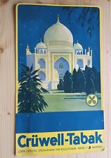 Plakat Aufsteller CRÜWELL TABAK Bielefeld Reklame um 1950