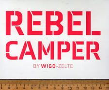 Aufkleber :  REBEL CAMPER  - Wigo-Zelte       (E36)