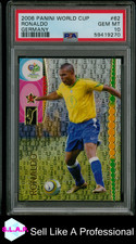 RONALDO PANINI 62 2006 FIFA WORLD CUP - - PSA 10