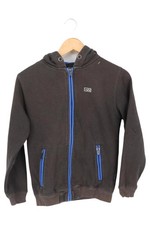 Gatonegro Kinder Sweatjacke Gr. 152/158 Braun Kapuze Reißverschluss Streetwear