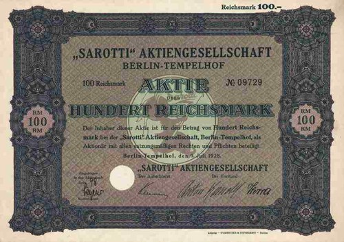 Sarotti 1928 nestle - ag, berlin