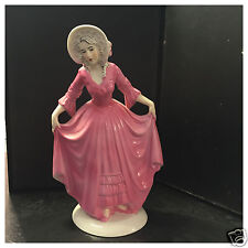 Neundorf Porzellanfigur Frau im rosa Kleid Porzellan Figur 