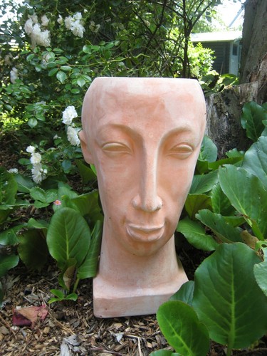 Terracotta kopf zum - kopf, bepflanzen