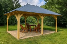 Holzpavillon verzapft Garten Pavillon KVH