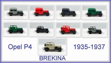 Brekina  PKW  Opel P4  Oldtimer 1935-1937 H0 1:87  zur freien Auswahl (500/101)