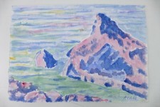 Wilhelm Klußmann Aquarell 1992 sig. 34x48cm N-1222