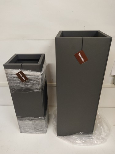 Pflanzkübel block 2er set - pflanzkübel,