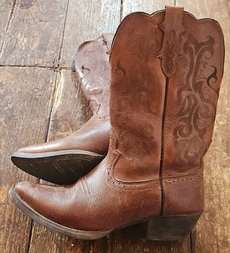Justin vintage braune leder - vintage,
