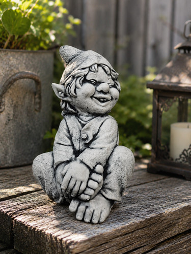 Steinfigur troll wichtel - steinfigur,