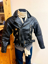 seltene orig. HARRO 80er BikerLederjacke  M Chopper Bobber Cruiser CafeRacer