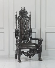 Thronstuhl Skull Black